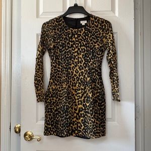 RODARTE x Target Leopard Print Black Lace Mini Dress Bows